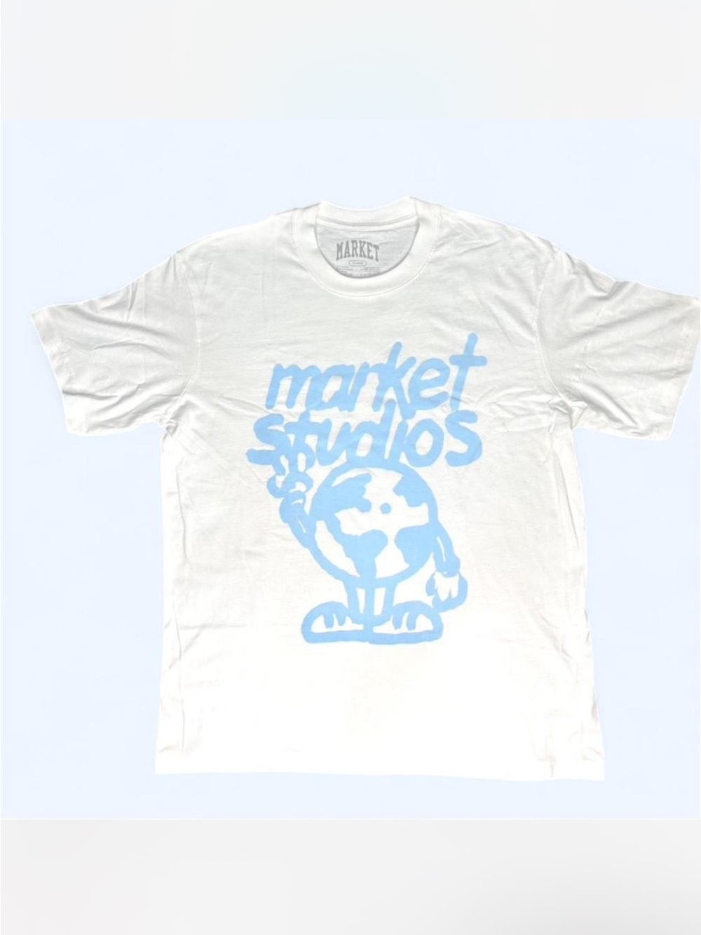 Market Studios Men’s White Short Sleeve Graphic Tee
